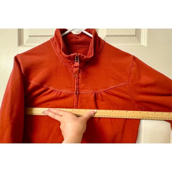 Lole Deep Red Pocket Stitching Full Zip Up Sweatshirt Jacket Women's XL - Picture 9 of 10